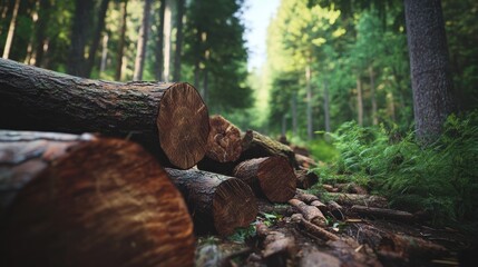 Fototapeta premium Forest Logging