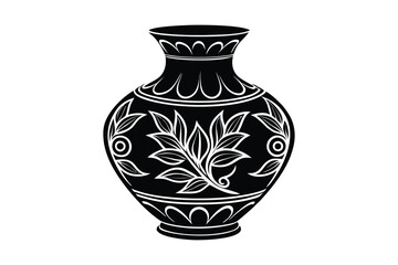Silhouette of a decorative vase6.eps