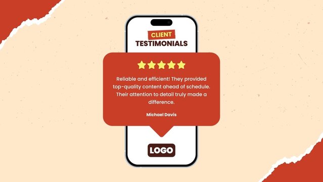 Mobile Testimonial Review Template