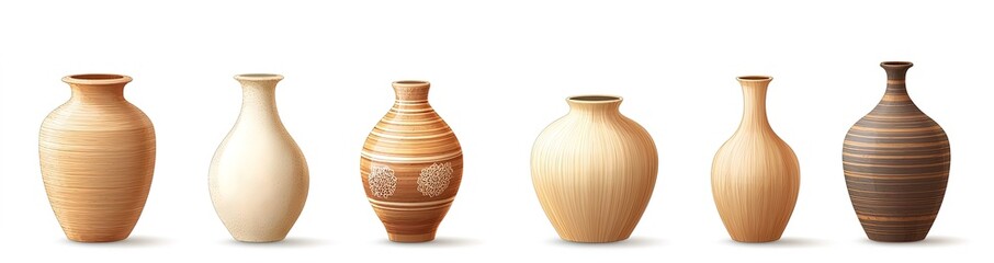 Collection of Decorative Ceramic Vases - Home Decor, Interior Design, Art, Pottery, Vintage