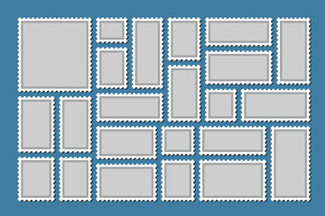 Postcard stamp frames