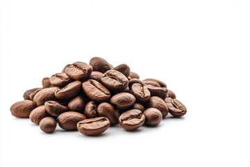 Naklejka premium coffee beans isolated on white
