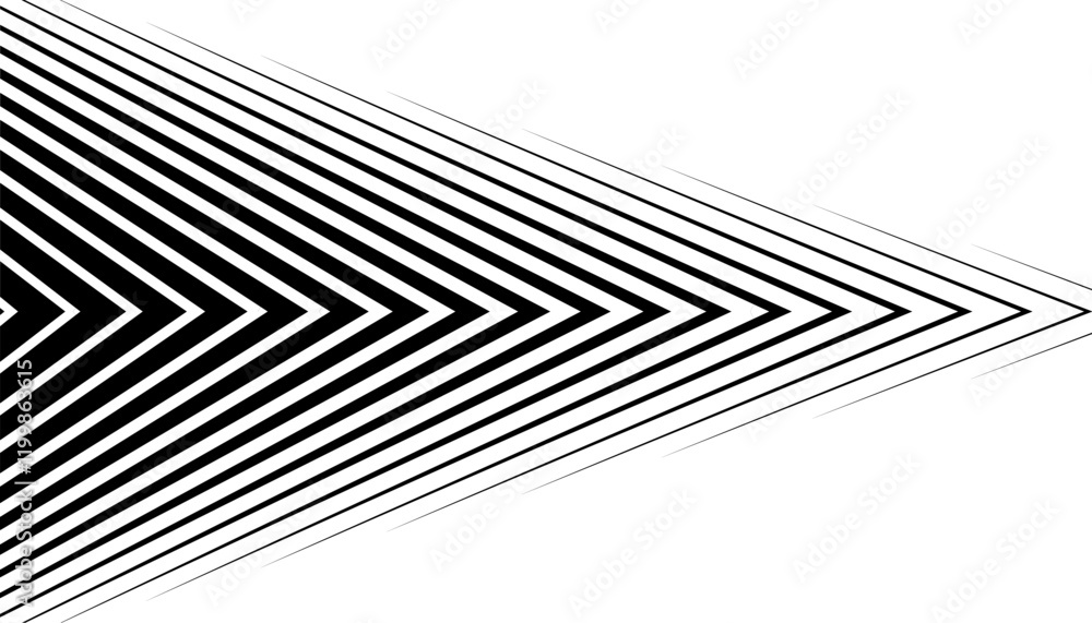Poster black and white sharp arrows transition pattern for sporty background and jersey design. fully edita