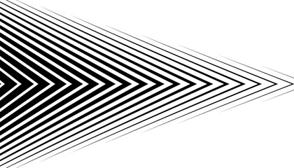 Black and white sharp arrows transition pattern for sporty background and jersey design. Fully editable vector element. Vector Format Illustration 