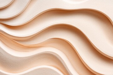 Obraz premium A drone view of a wheat field with intricate patterns created by the wind and the farmer tracks