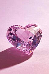 Fototapeta premium Pink Heart Shaped Diamond