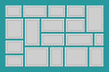 Postcard stamp frames