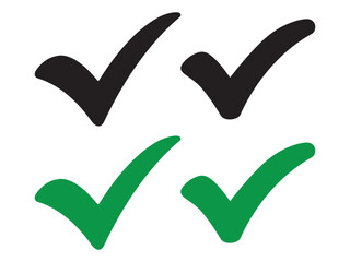 Check Mark Icon set  color editable