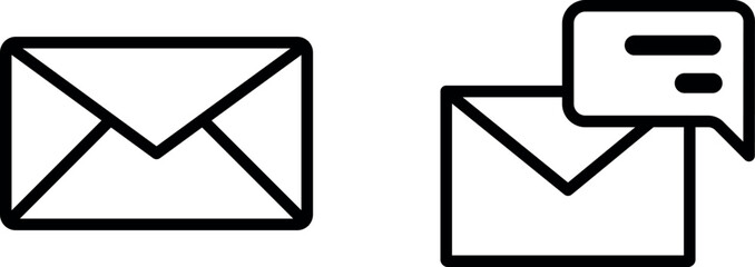 Message Vector Icon Set: Communication and Notification Design Elements