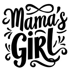 Mama's girl vector