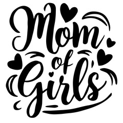 Mom of girls vector