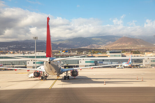 Boeing in Tenerife Norte Airport TFN.