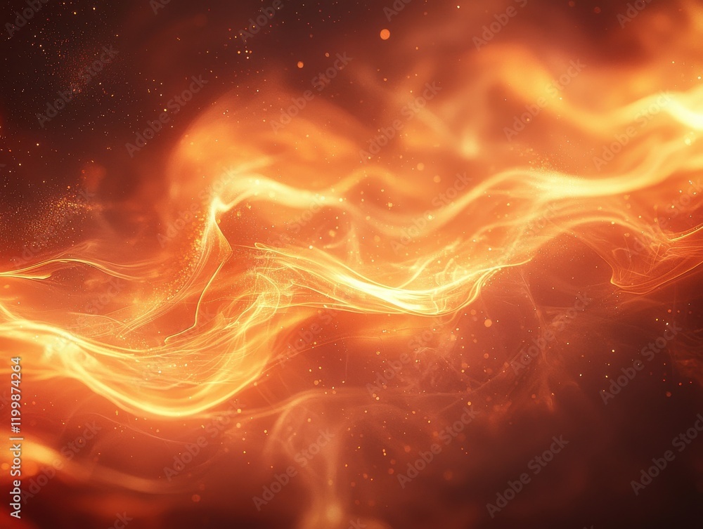 Poster dynamic flame patterns studio high-resolution textures dark environment close-up view visual art con