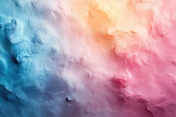 Vibrant abstract texture showcasing a blend of soft pink, orange, and blue hues with dynamic movement and fluid design