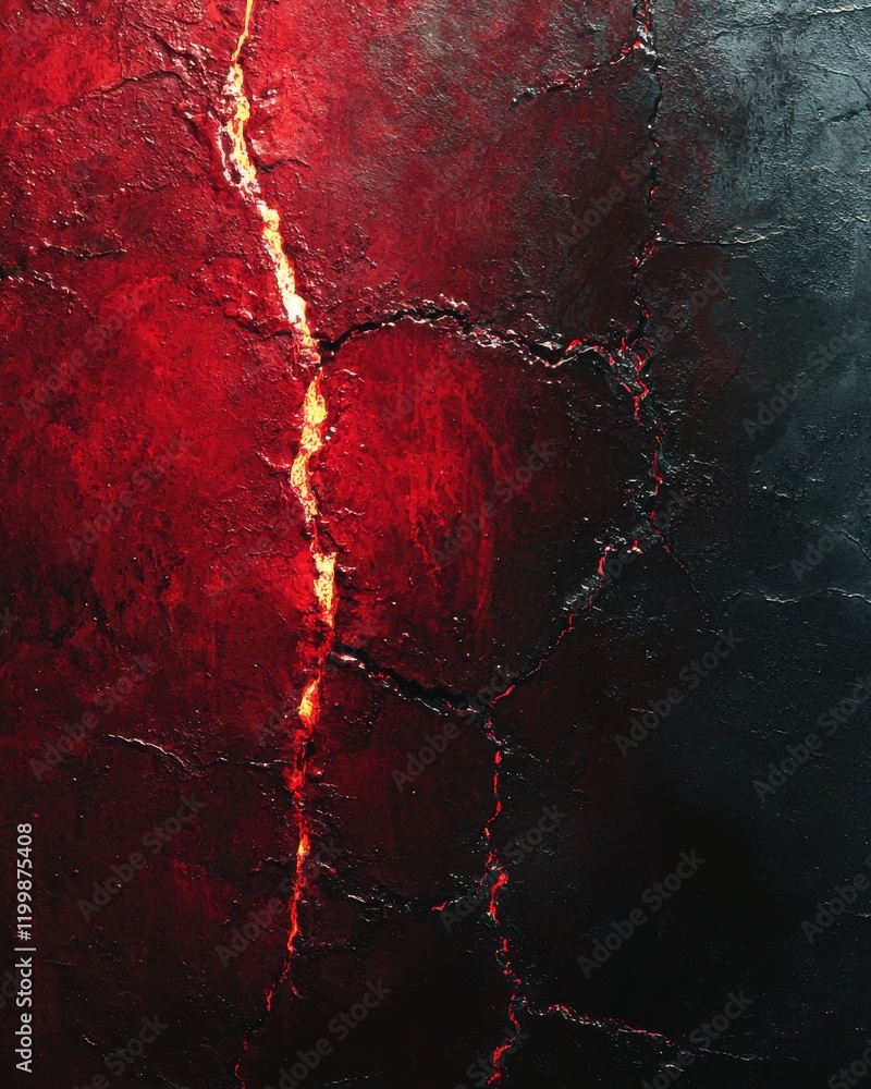 Poster fiery red textures and details showcase abstract art high-resolution imagery creative environment dy