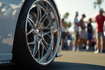 Custom Rim Design at Car Show
