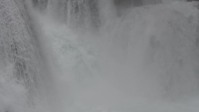 Detail from waterfall Strbacki buk on Una river in National Park Una