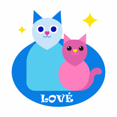 a minimal love art for valentines