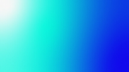 Blue teal gradient abstract background. Cool cyan to cobalt transition. Smooth blurred texture. Subtle grain noise. Vibrant minimal aesthetic. Calm oceanic hues. Modern artistic design. Soft gradient 
