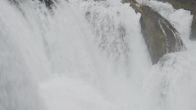 Detail from waterfall Strbacki buk on Una river in National Park Una
