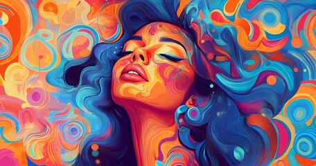 Abstract Girl's Face