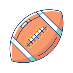 american footbal icon, american footbal vector illustration-simple illustration of american footbal, perfect for american footbal logos and themed design  © Waliul