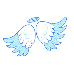 angel wings icon, angel wings vector illustration-simple illustration of angel wings, perfect for angel wings logos and themed design 
