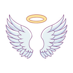 angel wings icon, angel wings vector illustration-simple illustration of angel wings, perfect for angel wings logos and themed design 