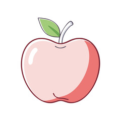 apple icon, apple vector illustration-simple illustration of apple, perfect for apple logos and themed design 