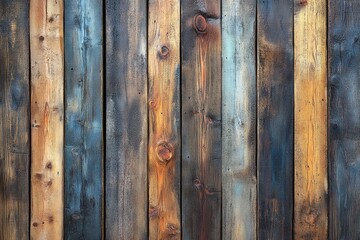 Wooden planks with varied textures and colors showcasing natural patterns and tones