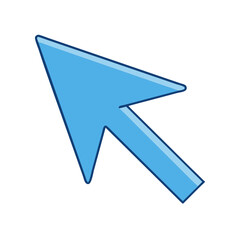 arrow pointer icon, arrow pointer vector illustration-simple illustration of arrow pointer, perfect for arrow pointer logos and themed design 