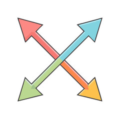 arrows icon, arrows vector illustration-simple illustration of arrows, perfect for arrows logos and themed design 
