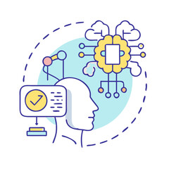 artificial intelligence icon, artificial intelligence vector illustration-simple illustration of artificial intelligence, perfect for artificial intelligence logos and themed design 