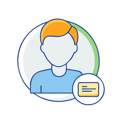 avatar profile icon, avatar profile vector illustration-simple illustration of avatar profile, perfect for avatar profile logos and themed design 