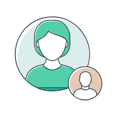 avatar profile icon, avatar profile vector illustration-simple illustration of avatar profile, perfect for avatar profile logos and themed design 