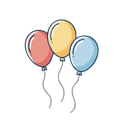 balloons icon, balloons vector illustration-simple illustration of balloons, perfect for balloons logos and themed design 