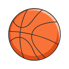 basketball ball icon, basketball ball vector illustration-simple illustration of basketball ball, perfect for basketball ball logos and themed design 