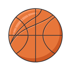 basketball ball icon, basketball ball vector illustration-simple illustration of basketball ball, perfect for basketball ball logos and themed design 