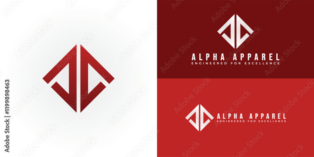 Poster the dynamic logo design features the initials aa intertwined, creating a unique striking symbol. the