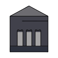 black building icon, black building vector illustration-simple illustration of black building, perfect for black building logos and themed design 