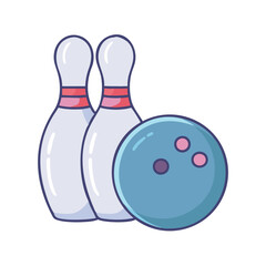 bowling icon, bowling vector illustration-simple illustration of bowling, perfect for bowling logos and themed design 
