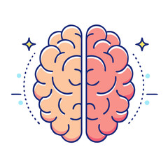 brain icon, brain vector illustration-simple illustration of brain, perfect for brain logos and themed design 