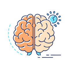 brain icon, brain vector illustration-simple illustration of brain, perfect for brain logos and themed design 