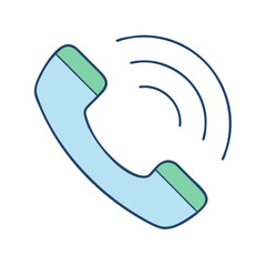 call icon, call vector illustration-simple illustration of call, perfect for call logos and themed design 
