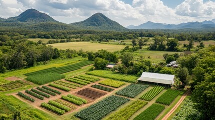 Cultivating sustainable abundance a diverse permaculture farm in lush mountains