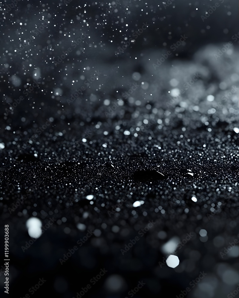 Aufkleber a close-up of droplets on a dark surface, creating a moody and atmospheric effect.