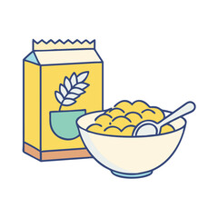 cereals icon, cereals vector illustration-simple illustration of cereals, perfect for cereals logos and themed design 