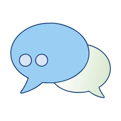 chat balloon icon, chat balloon vector illustration-simple illustration of chat balloon, perfect for chat balloon logos and themed design 