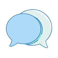 chat balloon icon, chat balloon vector illustration-simple illustration of chat balloon, perfect for chat balloon logos and themed design 