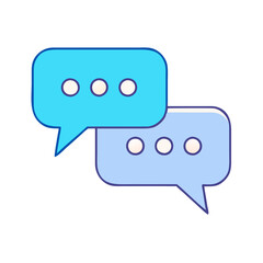 chat bubbles icon, chat bubbles vector illustration-simple illustration of chat bubbles, perfect for chat bubbles logos and themed design 